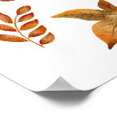 水彩の落下離れ ポスター (角)