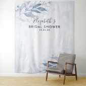 水彩の葉のウェディングシャワーの写真撮影用背景 タペストリー (インサイチュ)