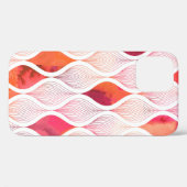 水彩の葉のテクスチャ繰り返しパタモダンーン Case-Mate iPhoneケース (裏面 (横))