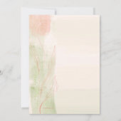 水彩の葉の招待状 招待状 (裏面)