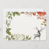 水彩の葉はクリスマスカードになる。 シーズンカード (裏面)