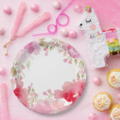 水彩の葉 ペーパープレート (パーティー)