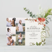 水彩の葉、写真数々のクリスマス シーズンカード (スタンド正面)