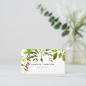 水彩の葉 名刺 (スタンド正面)