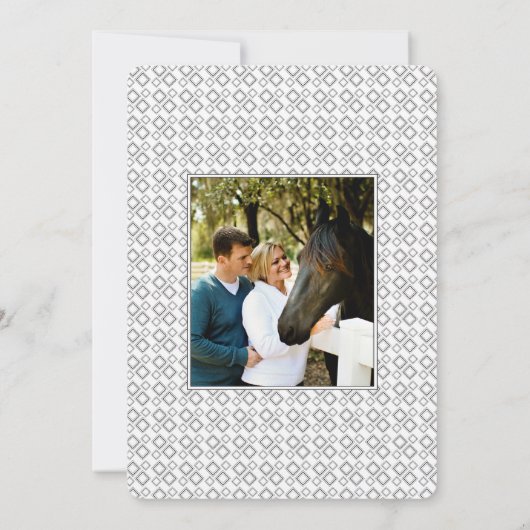 水彩の葉 Save The Date 2 枚の写真 セーブザデート (裏面)