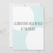 水彩の誕生日の招待状 招待状 (裏面)