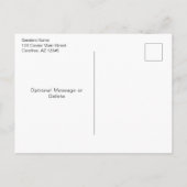 水彩の赤いドア引越しのお知らせ 案内ポストカード (裏面)