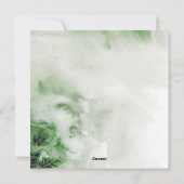 水彩の赤いポインセチア　楽しいクリスマスを！ シーズンカード (裏面)