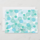 水彩の赤ちゃん象の男の子シャワー招待状 招待状 (裏面)