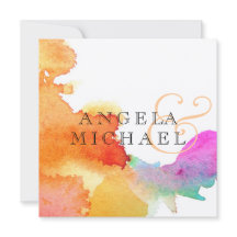 水彩の跳ね返り