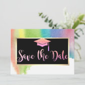 水彩の輝き グラデーション 誕生日おめでとう セーブザデート (スタンド正面)