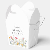 水彩の野生の花のウェディングシャワーのお礼の箱 フェイバーボックス (オープン)