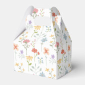 水彩の野生の花の花柄 フェイバーボックス (裏面サイド)