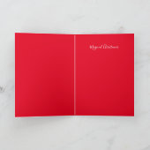 水彩の野生の花を持つ一角獣 カード (内部)