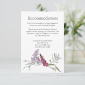 水彩の野生の花 ラベンダー 花 エンクロージャーカード (スタンド正面)