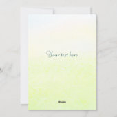 水彩の野生の花| 母の日おめでとう シーズンカード (裏面)