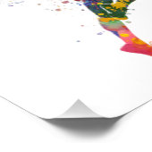 水彩の雌ランナー フォトプリント            (角)