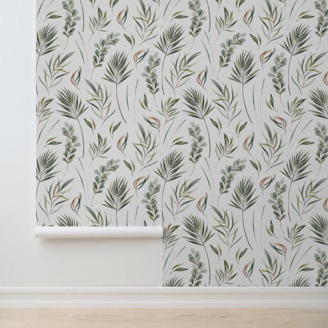 水彩の離れ葉パターン 壁紙 (アプリケーション)