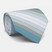水彩の青とストライプ灰色の紙 ネクタイ (ロール)