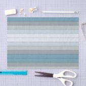 水彩の青とストライプ灰色の紙 薄葉紙 (クラフト)