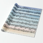 水彩の音楽の作曲 ラッピングペーパー (アンロールド)