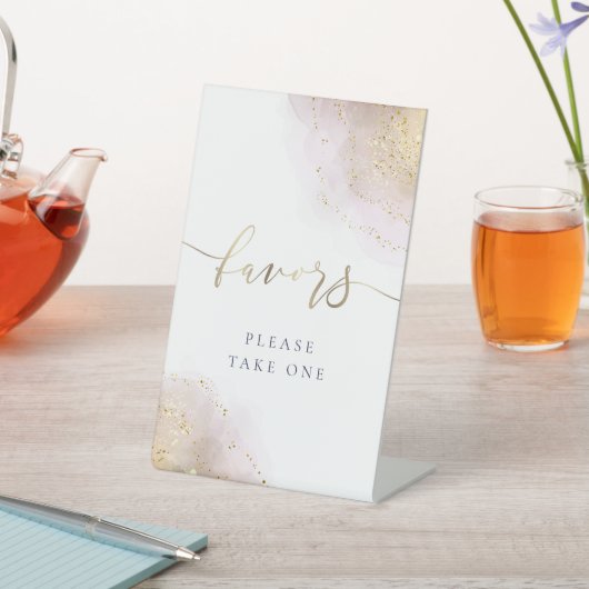 水彩の飛沫がおしゃれな台座看板 台座サイン (インサイチュ)