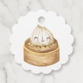 水彩の餃子ポップ・アートの – 彼女がポップ! フェイバータグ (裏面)