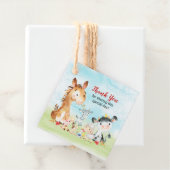 水彩の養殖動物ありがとう フェイバータグ (インサイチュ)