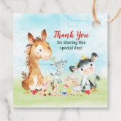 水彩の養殖動物ありがとう フェイバータグ (裏面)