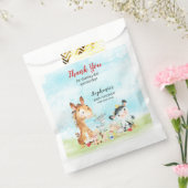 水彩の養殖動物ありがとう フェイバーバッグ (封をした状態)