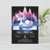 水彩の馬の誕生日 招待状 (スタンド正面)