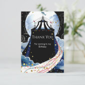 水彩の魔法サーカス誕生日 サンキューカード (スタンド正面)