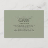 水彩の鮮やかなオレンジとパープルの野生の花 エンクロージャーカード (裏面)