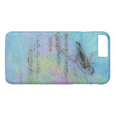 水彩の鳥と音楽デザイン Case-Mate iPhoneケース (裏面(横))
