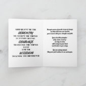 水彩の鳥の回復マイルストーンカード カード (内部)