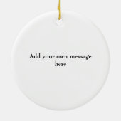 水彩は決し忘れて差し止めない セラミックオーナメント (裏面)