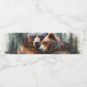 水彩は荒野を素朴支える ペットボトルラベル (シングルラベル)