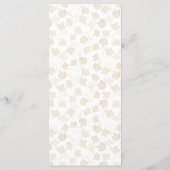 水彩ひまわりとカボチャの秋のメニューカード メニュー (裏面)