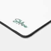 水彩ひまわりの花とユールカイプタス葉 デスクマット (コーナー)