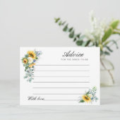 水彩ひまわりアドバイス アドバイスカード (スタンド正面)