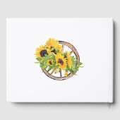 水彩ひまわりウェスタン素朴クインセアニラ ゲストブック (裏面)