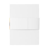 水彩ひまわりウェディングサンキューカード 招待状ベリーバンド (裏面例)