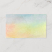 水彩ひまわりオムツラッフルベビーシャワー エンクロージャーカード (裏面)