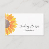 水彩ひまわりコンサルタント名刺 名刺 (正面)
