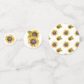 水彩ひまわりコンフェッティ コンフェッティ (裏面)