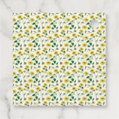 水彩ひまわりサンフラワーありがとうステッカー フェイバータグ (裏面)