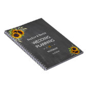 水彩ひまわりシャルボードウェディングプランナー ノートブック (右側)