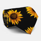 水彩ひまわりタイ ネクタイ (ロール)