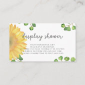 水彩ひまわりディスプレイシャワー エンクロージャーカード (正面)