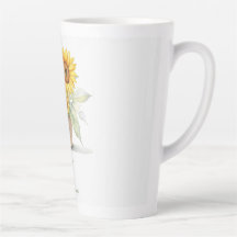 水彩ひまわりパーソナライズされた新芽